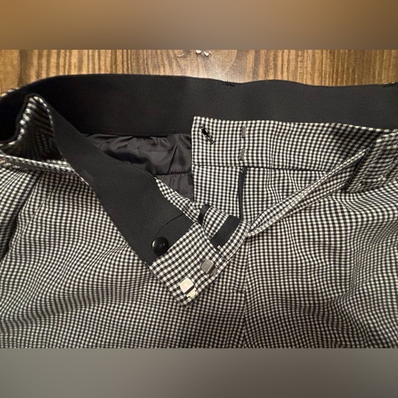 Lane Bryant wide Leg black & white mini checkered cropped pants Women’s size 20 - Picture 6 of 14